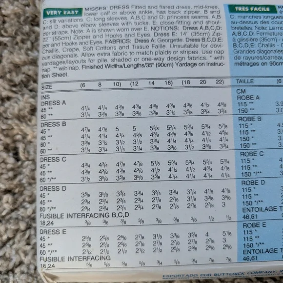 Butterick Pattern - Picture 2 of 4